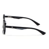Square Sunglasses for Men & Women (Black Lens | Shine Black Frame - MG7339)