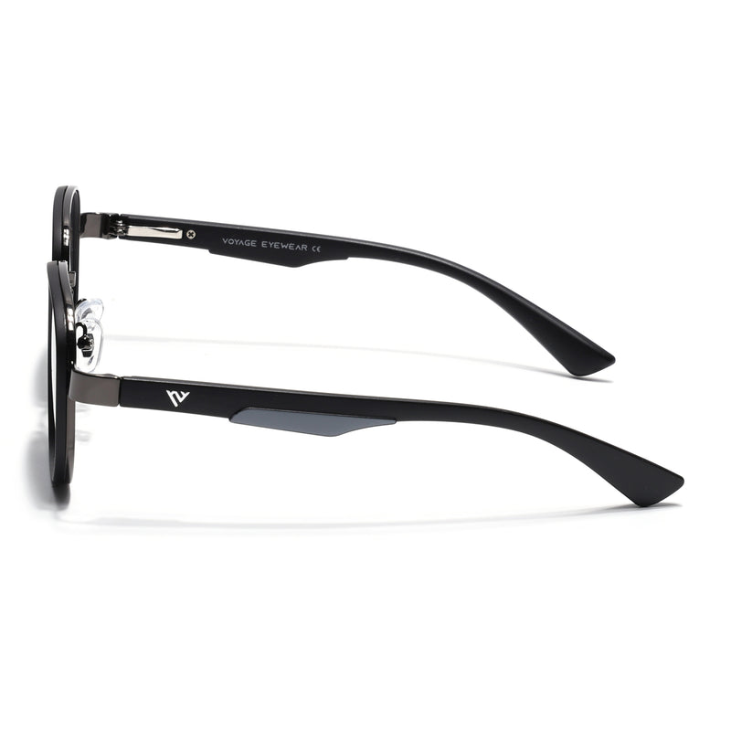 Square Sunglasses for Men & Women (Black Lens | Matt Black Frame - MG7340)