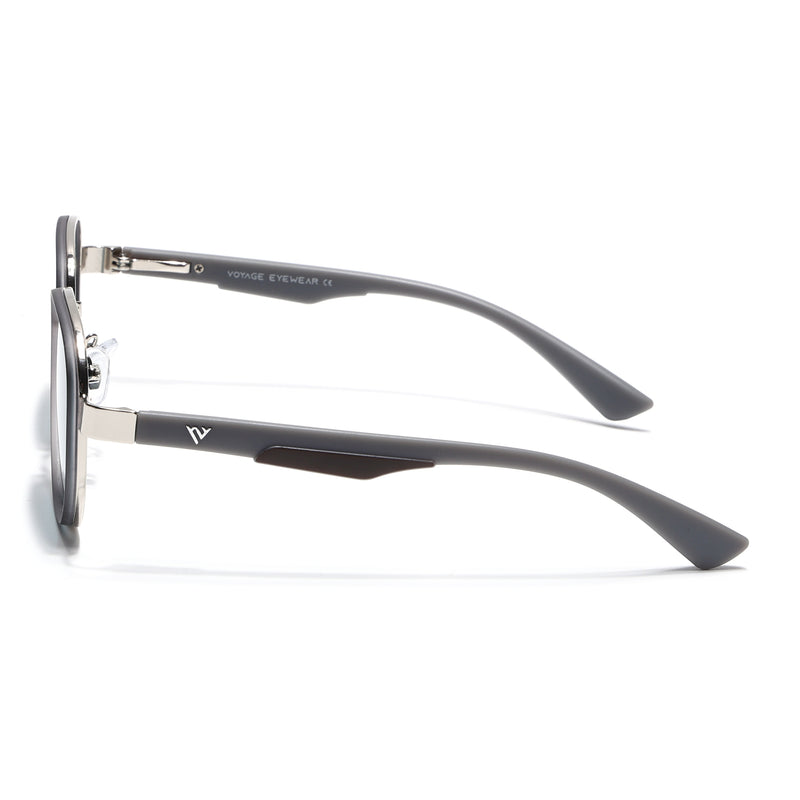 Square Sunglasses for Men & Women (Blue Lens | Light Grey Frame - MG7342)