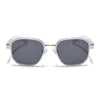 Square Sunglasses for Men & Women (Black Lens | Transparent Frame - MG7343)