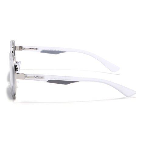 Square Sunglasses for Men & Women (Black Lens | Transparent Frame - MG7343)