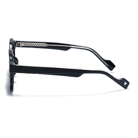 Baron | Black Round Sunglasses | Black Lens - MG7759