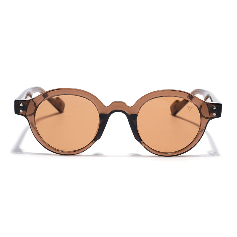 Baron | Brown Round Sunglasses | Brown Lens - MG7760