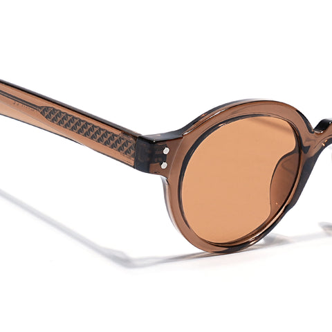 Baron | Brown Round Sunglasses | Brown Lens - MG7760