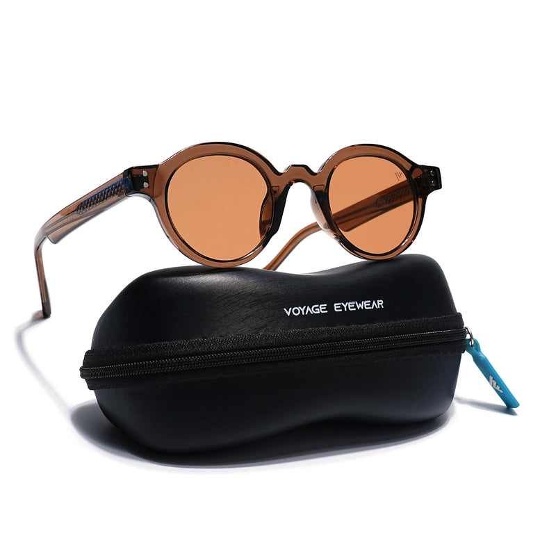 Baron | Brown Round Sunglasses | Brown Lens - MG7760