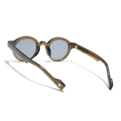 Baron | Olive Round Sunglasses | Grey Lens - MG7761