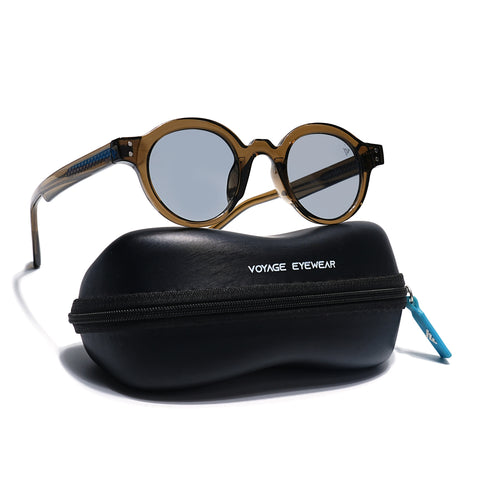 Baron | Olive Round Sunglasses | Grey Lens - MG7761