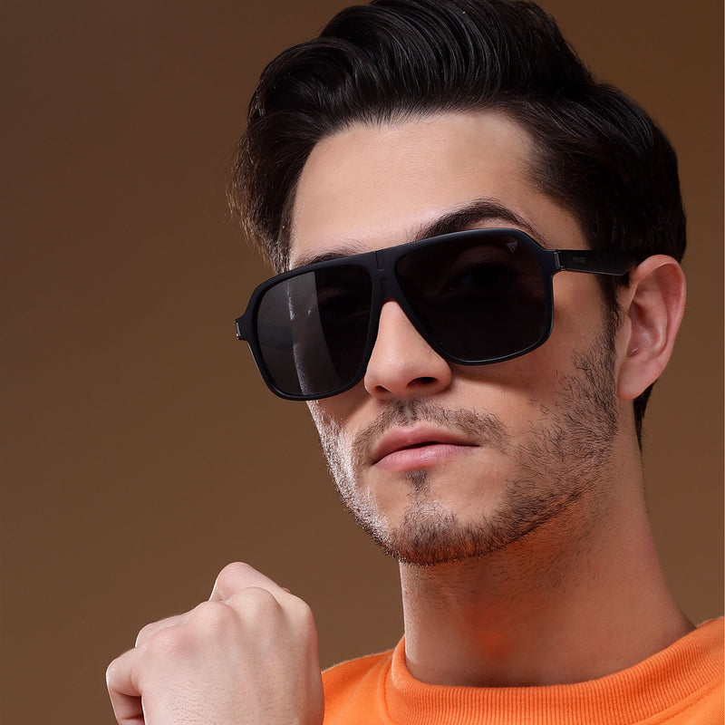Black Polarized Wayfarer Sunglasses - PMG4576