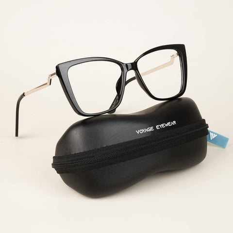 Voyage Black Cateye Eyeglasses for Women - MG4011