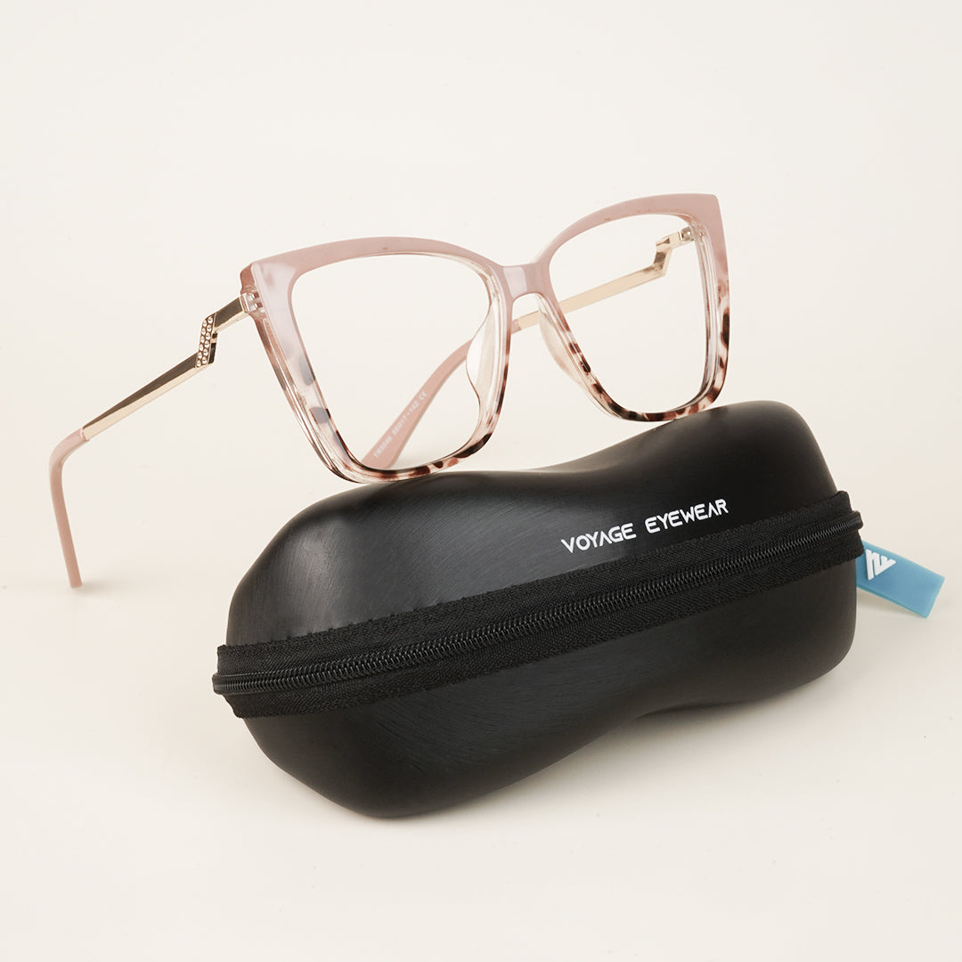 Voyage Brown Cateye Eyeglasses for Women - MG4013