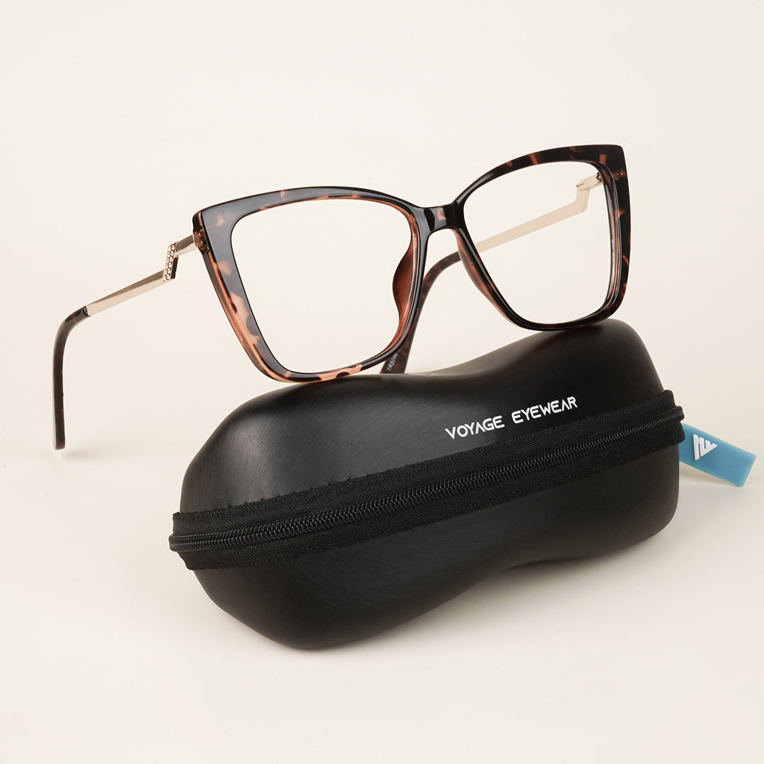 Voyage Demi Brown Cateye Eyeglasses for Women - MG4015