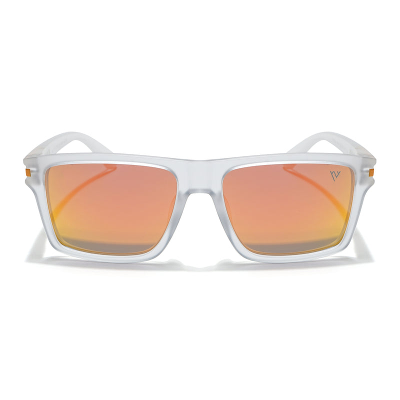 Voyage Select Square Sunglasses (Multicolor Lens | Matt Transparent Frame - SLPMG6305)