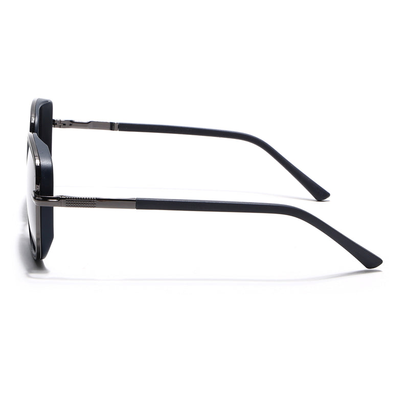 Grey & Navy Blue Polarized Square Sunglasses - PMG4437
