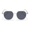 Grit | Transparent Polarized Round Sunglasses (TR8068PMG4298)