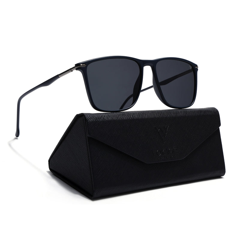 Voxe | Navy Blue Polarized Wayfarer Sunglasses (TR8072PMG4301)