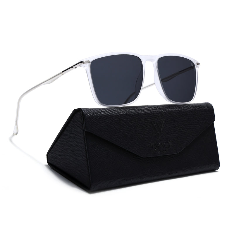Voxe | Transparent Polarized Wayfarer Sunglasses - PMG4303