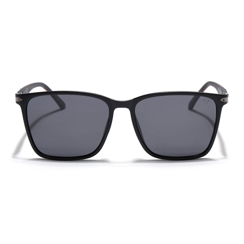 Matt Black Polarized Wayfarer Sunglasses - PMG4486