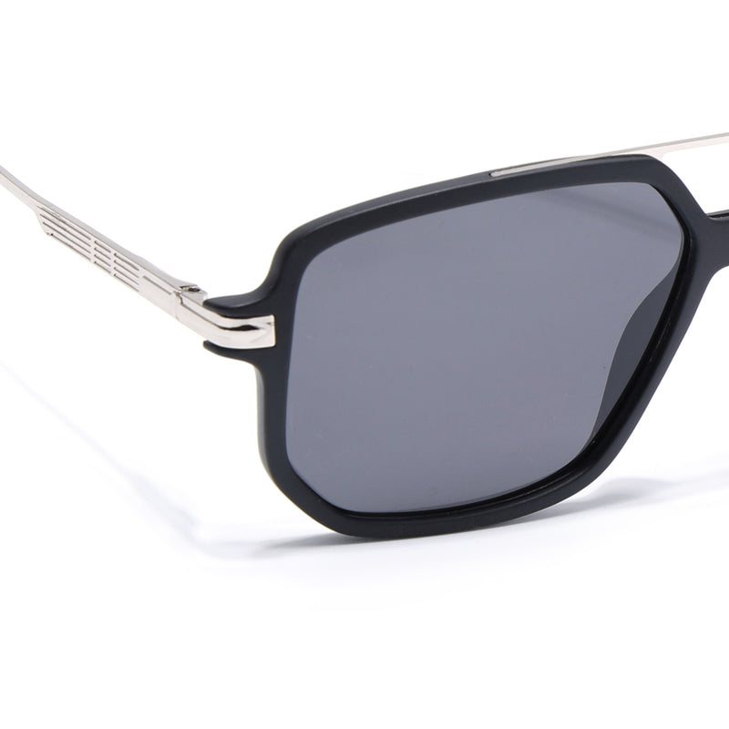 Wayfarer Polarized Sunglasses (Black Lens | Matt Black Frame - PMG5544)