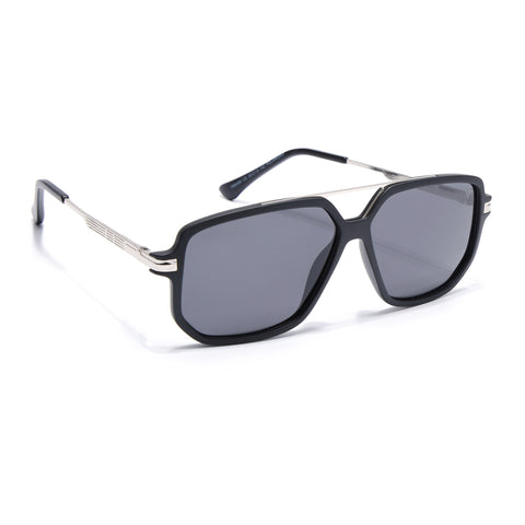 Wayfarer Polarized Sunglasses (Black Lens | Matt Black Frame - PMG5544)