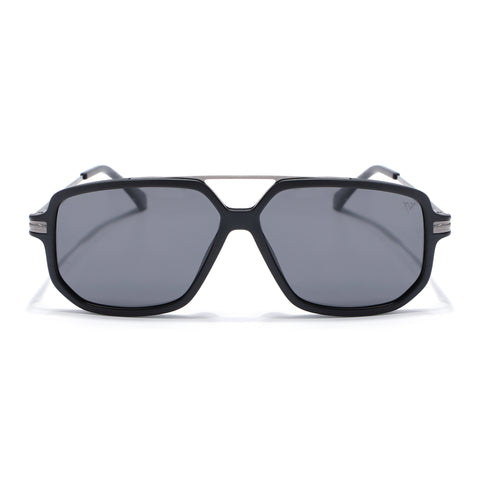 Wayfarer Polarized Sunglasses (Black Lens | Matt Black Frame - PMG5545)