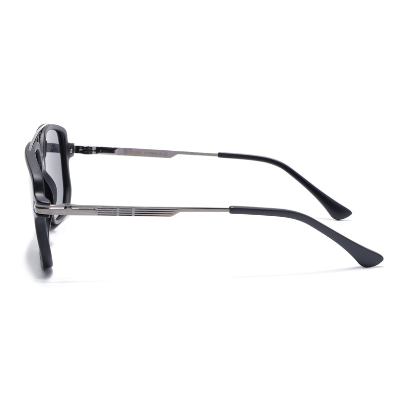 Wayfarer Polarized Sunglasses (Black Lens | Matt Black Frame - PMG5545)