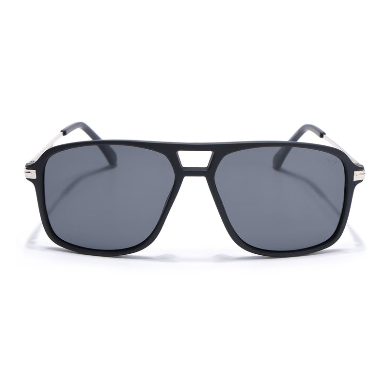 Wayfarer Polarized Sunglasses (Black Lens | Matt Black Frame - PMG5539)