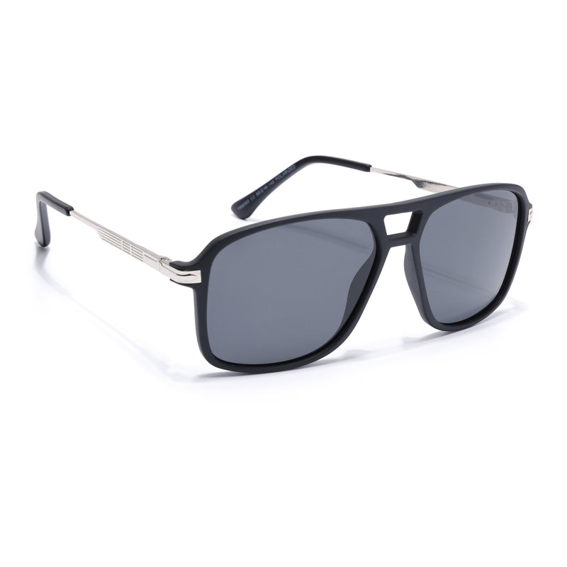 Wayfarer Polarized Sunglasses (Black Lens | Matt Black Frame - PMG5539)