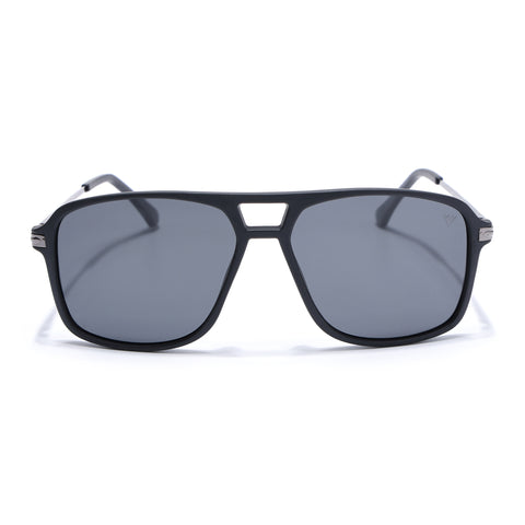 Wayfarer Polarized Sunglasses (Black Lens | Matt Black Frame - PMG5540)