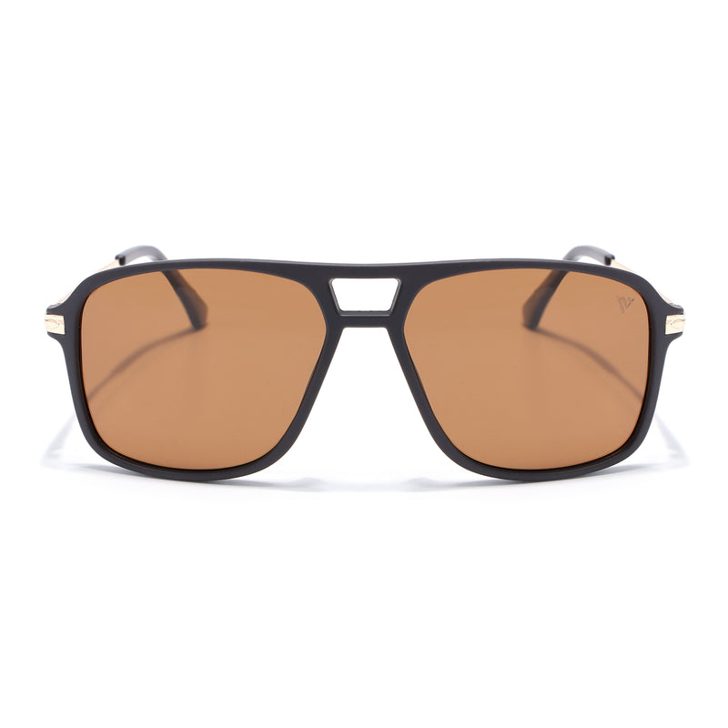 Wayfarer Polarized Sunglasses (Brown Lens | Dark Brown Frame - PMG5541)