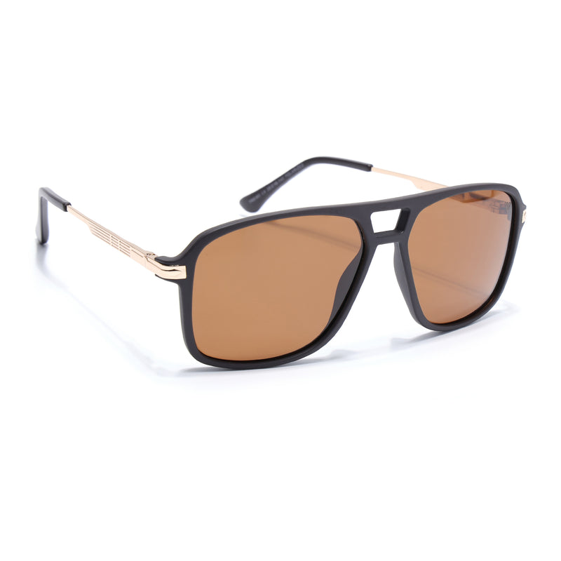 Wayfarer Polarized Sunglasses (Brown Lens | Dark Brown Frame - PMG5541)