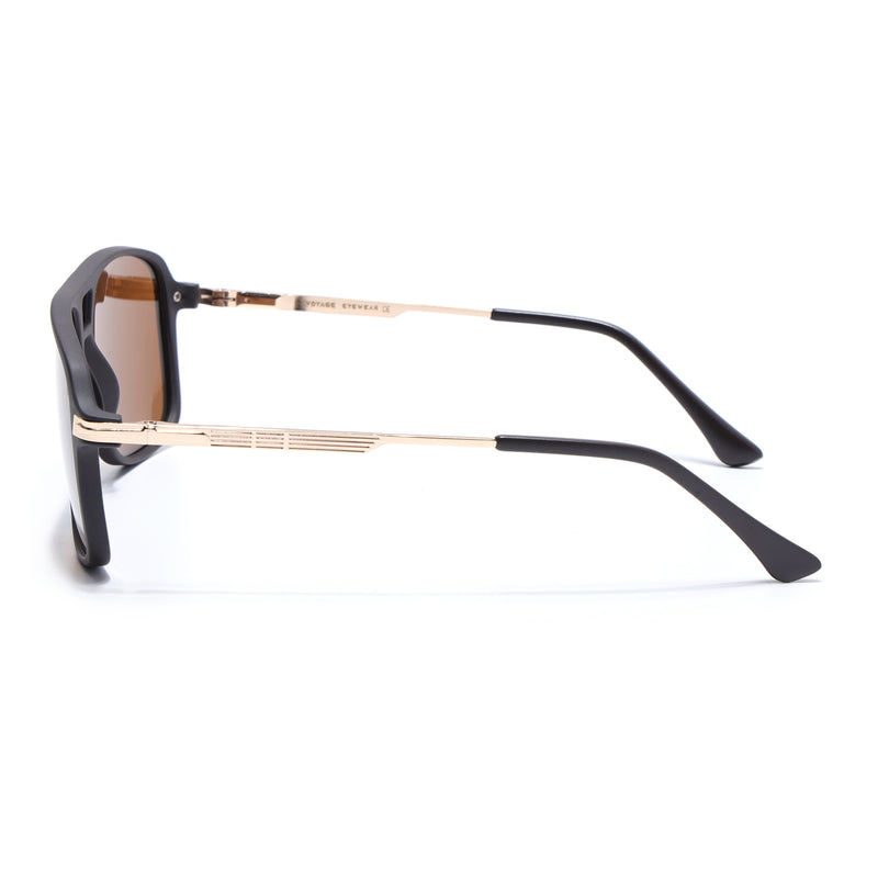 Wayfarer Polarized Sunglasses (Brown Lens | Dark Brown Frame - PMG5541)