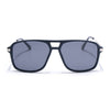 Wayfarer Polarized Sunglasses (Black Lens | Navy Blue Frame - PMG5542)