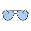 Aviator Polarized Sunglasses (Grey Lens | Black Frame - PMG5535)