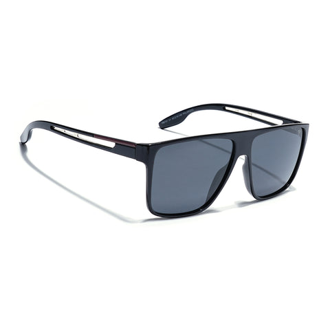 Shine Black Polarized Wayfarer Sunglasses - PMG4307