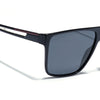 Shine Black Polarized Wayfarer Sunglasses - PMG4307