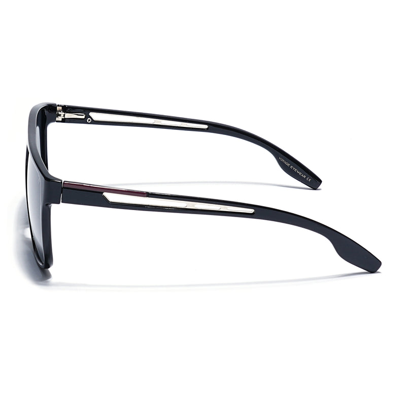 Shine Black Polarized Wayfarer Sunglasses - PMG4307