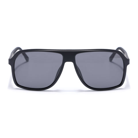 Wayfarer Polarized Sunglasses (Black Lens | Matt Black Frame - PMG5530)
