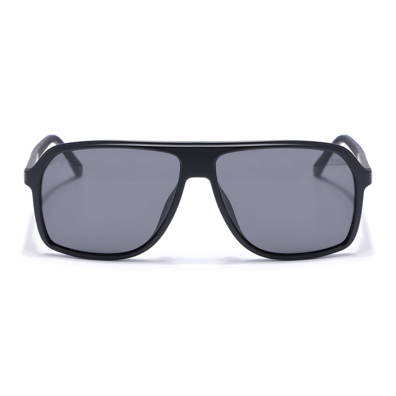 Wayfarer Polarized Sunglasses (Black Lens | Matt Black Frame - PMG5530)