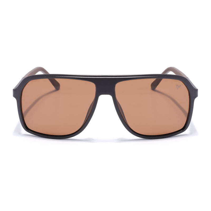 Wayfarer Polarized Sunglasses (Brown Lens | Dark Brown Frame - PMG5532)