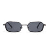 MAJOR | Gun Metal Hexagonal Polarized Sunglasses | Black Lens - PMG8695
