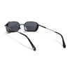 MAJOR | Gun Metal Hexagonal Polarized Sunglasses | Black Lens - PMG8695