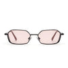 Arrax | Brown Hexagonal Polarized Sunglasses | Smoke Rose Lens - PMG8698