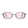 MAJOR | Brown Hexagonal Polarized Sunglasses | Smoke Rose Lens - PMG8698