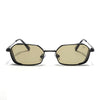 MAJOR | Black Hexagonal Polarized Sunglasses | Olive Lens - PMG9121