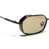 MAJOR | Black Hexagonal Polarized Sunglasses | Olive Lens - PMG9121