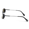 Arrax | Black Hexagonal Polarized Sunglasses | Olive Lens - PMG9121