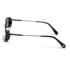 MAJOR | Black Hexagonal Polarized Sunglasses | Olive Lens - PMG9121