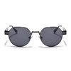 Kento | Black Round Polarized Sunglasses | Grey Frame - MG7835