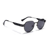 Kento | Black Round Polarized Sunglasses | Grey Frame - MG7835