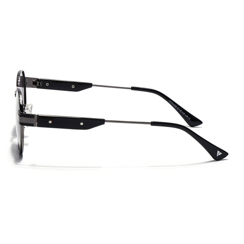 Kento | Black Round Sunglasses | Grey Frame - MG7835